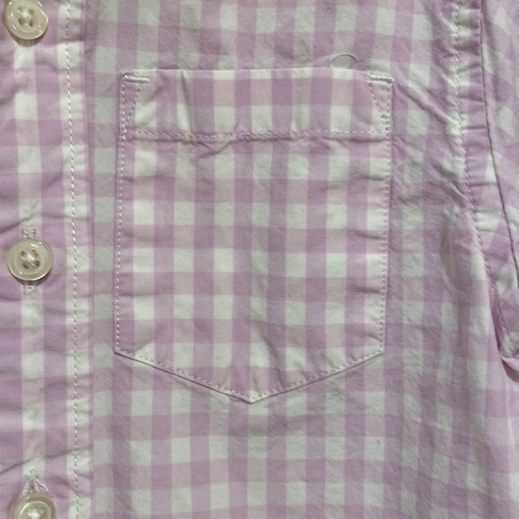 Crewcuts size 2 boys lavender and white gingham Buttondown - Picture 2 of 7